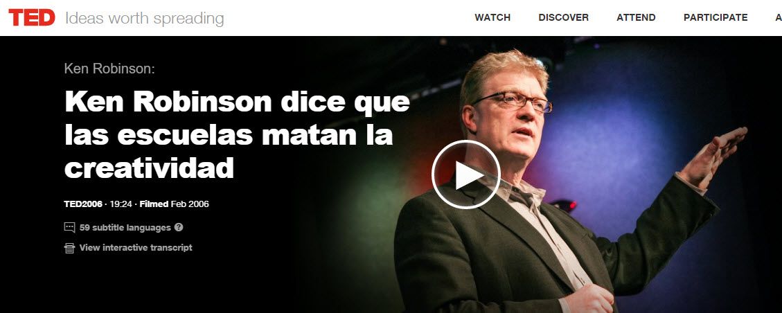 Ken Robinson Creatividad Escuelas