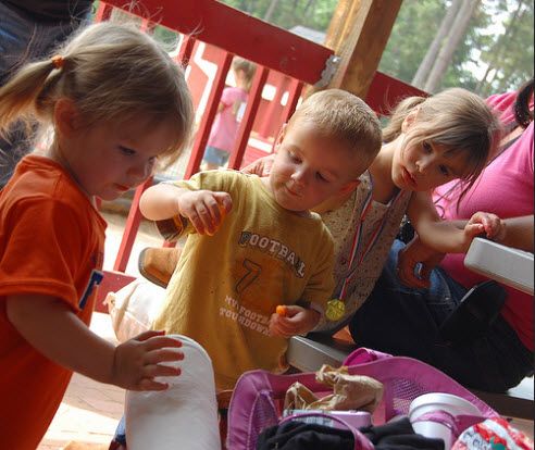 niños trabajando