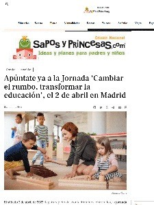 Jornada Presencial Educación Madrid - Sapos y princesas