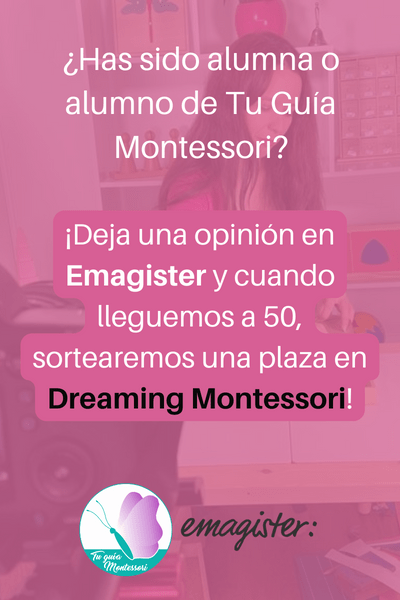 Tu Guía Montessori tiene ya sus formaciones en la plataforma Emagister.