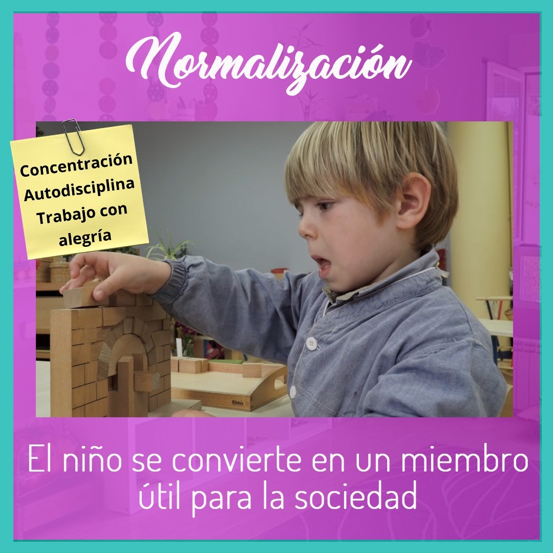 La normalización en el desarrollo infantil significa que el niño se convierte en un miembro útil para la sociedad.