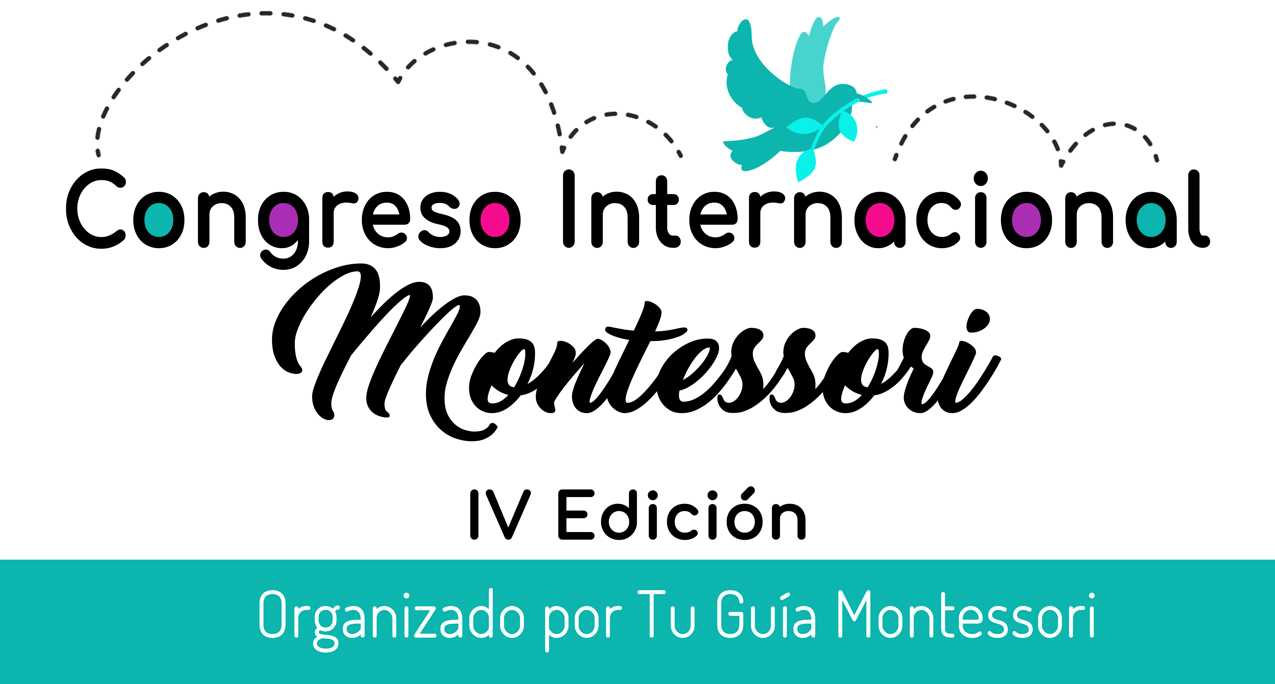 Logo de la cuarta edición del Congreso Internacional Montessori: el mejor congreso online sobre educación.