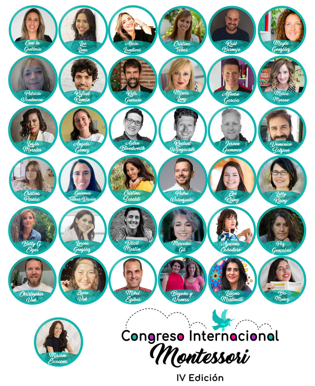 Imagen de grupo con todos los ponentes del Congreso Internacional Montessori para este 2022