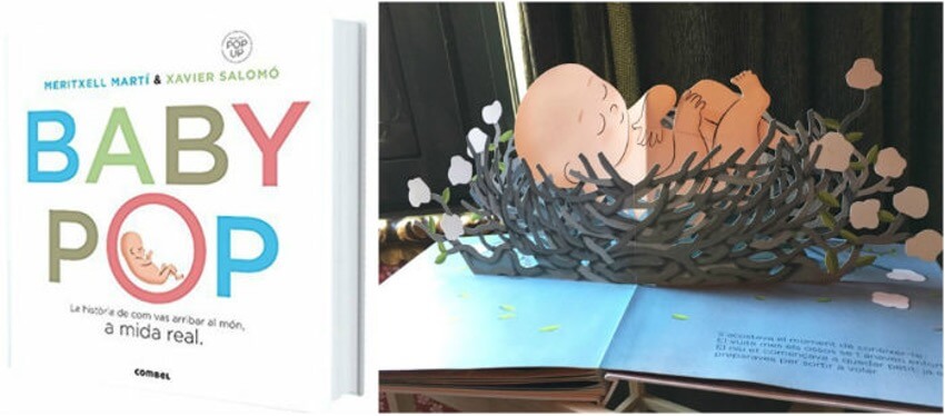 Baby Pop es un libro visual para niños de 0 a 3 años donde vemos las etapas del embarazo en 3D