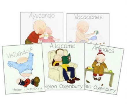 Colección de rutinas ilustradas "Los libros del chiquitín" para niños de 0 a 3 años, resistentes y seguros.