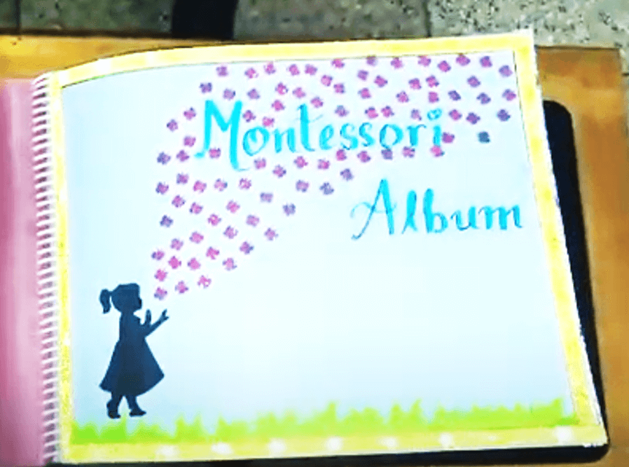 Ejemplo de álbum Montessori con diseño original.