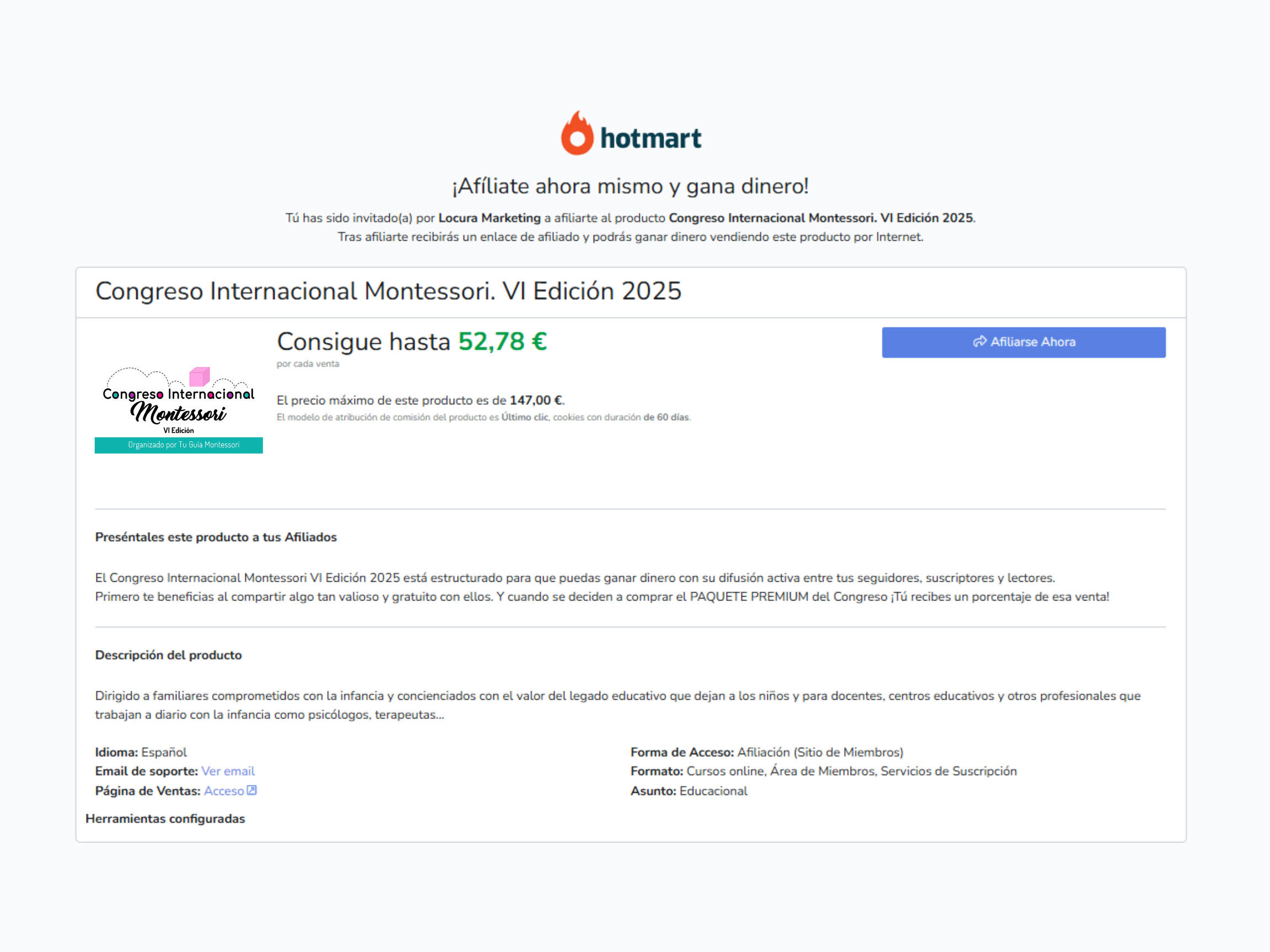 Afiliación CIM VI Edicion