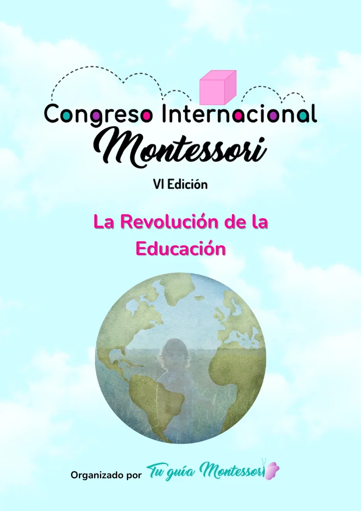 Esta es la portada de la revista del V Congreso Internacional Montessori con toda la información del mismo.